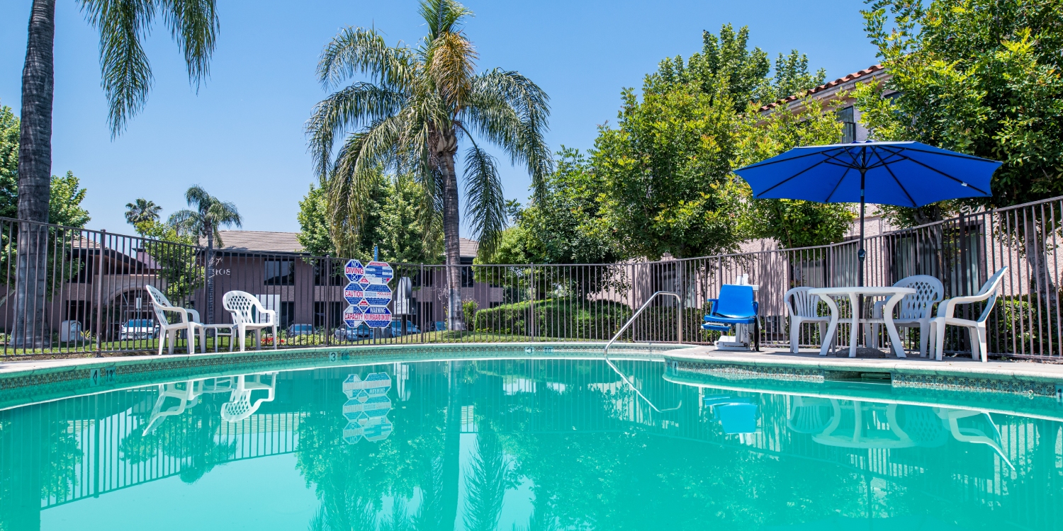 TAKE A REFRESHING DIVE INTO OUR ON-SITE SWIMMING POOL